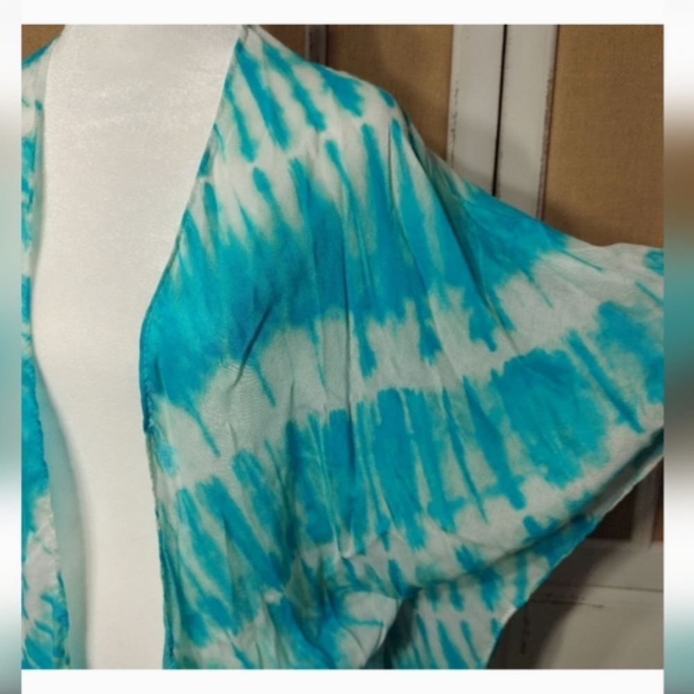 CHICO'S Blue & White Ruana - Picture 4 of 6